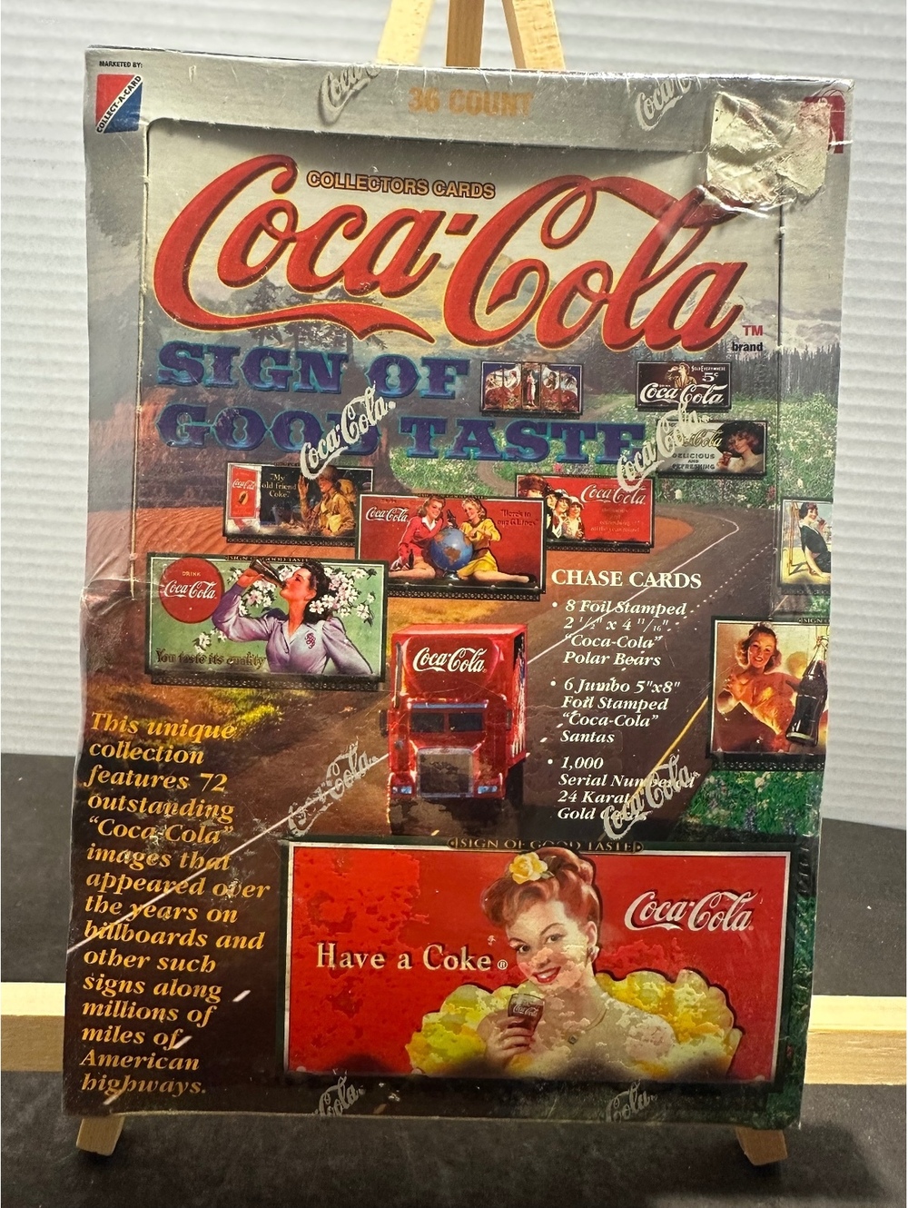 1996 Coca Cola Sign of Good Taste collector cards sealed box 36 packs